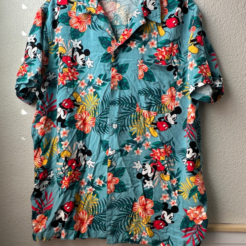 Disney Tropical Button Down Shirt